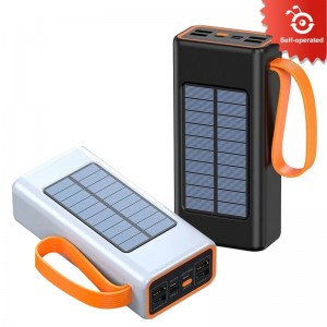 20000mA, Black/White Solar Charger