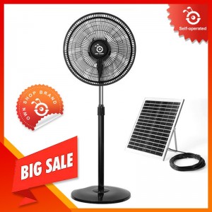 16INCH 15600mAh adjustable standing solar fan