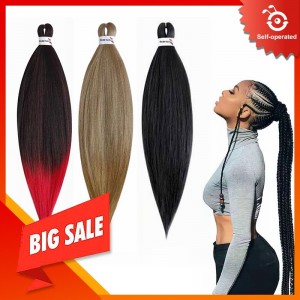 26inch Easy Braids Brown / Black / Red