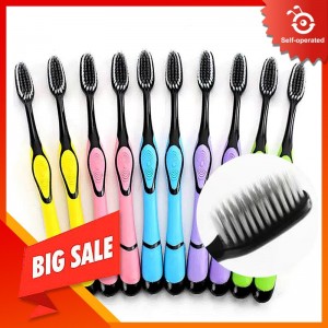 Soft adult hard bristle toothbrush individually wrapped X50PCS