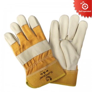 Orange/White and Thin Short Welding Gloves (12pairs/dozen)