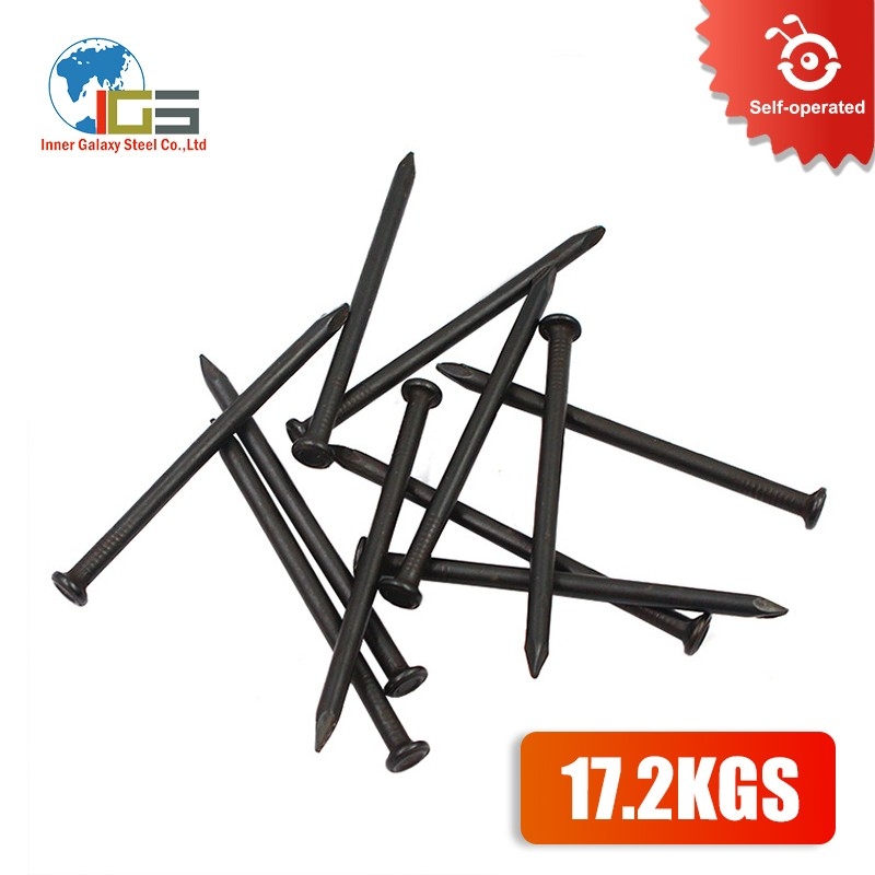 Black hardware nails in bulk, customized for large order, 1.5/2/2.5/3/4/5INCH