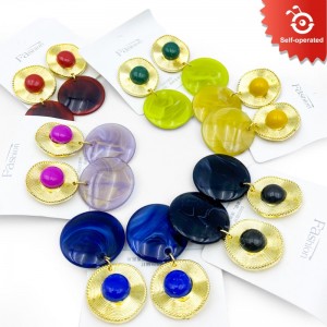 Shell Pendant Alloy Earrings(12cards/set)