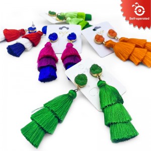 Triple Tassel Earrings (12cards/set)