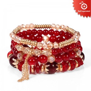 Red Boho Bracelet (12CARDS/SET)