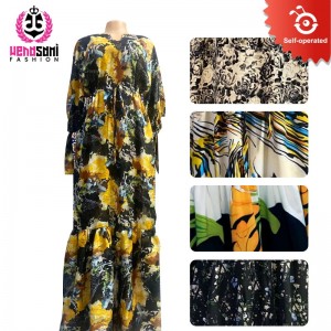 SHIFFON LONG DRESS WITH BELT (MOQ/1PC)