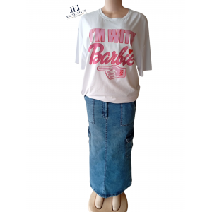 Pure cotton polo top & jean shirt
