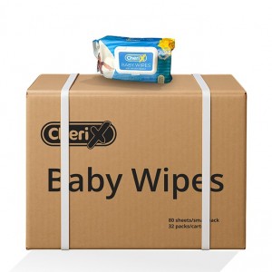 CheriX Baby Wipes X80 sheets (32PACKS)