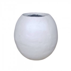 Round flat pot