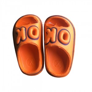 Orange baby footwear