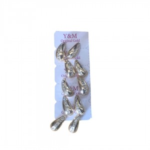 Pear  golden design earring