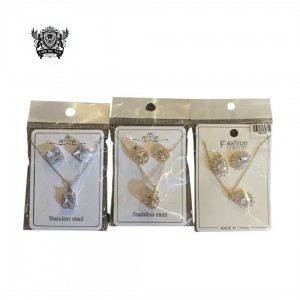 COLOUR STONE EARRINGS & NECKLACE