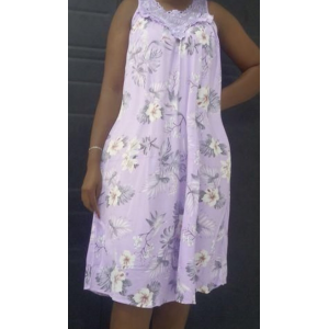 White and purple night wear