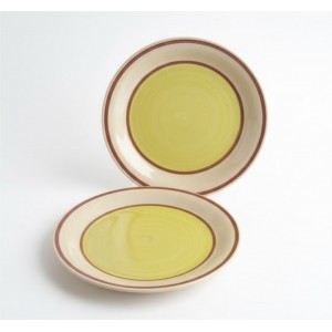 Flat ceramic plate