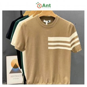 Executive Triple-Stripe Knit Tee