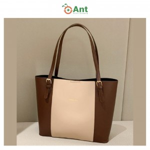 Executive Two-Tone Structured Tote