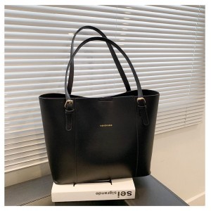 Executive Two-Tone Structured Tote