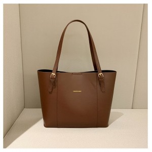 Executive Two-Tone Structured Tote
