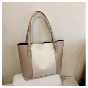 Executive Two-Tone Structured Tote