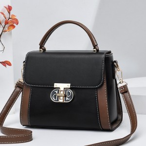 Heritage Contrast Top-Handle Satchel