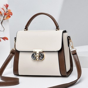 Heritage Contrast Top-Handle Satchel