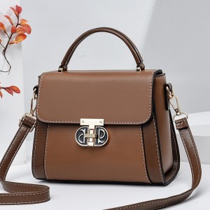 Heritage Contrast Top-Handle Satchel