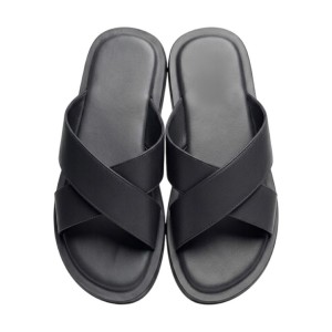 Crossed palm slippers