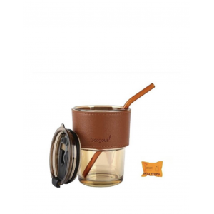 Glass cup with cover