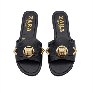 Black slippers