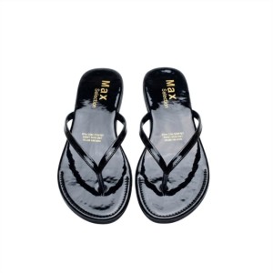 Black slippers